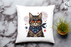 Patriotic Cat Clipart PNG Product Image 2