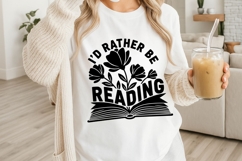 I’d Rather Be Reading Svg, Book Lover Svg, Book Club Svg. Product Image 3