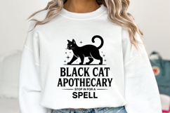 Black Cat Apothecary Svg | Halloween Svg | Shirt Svg Product Image 1