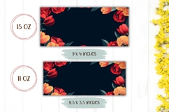 Spring Flowers Mug Design, Red Tulips Mug Sublimation Product Image 2