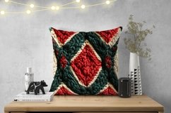 Embroidery Christmas Pillowcase, Winter Pillow Print Product Image 2