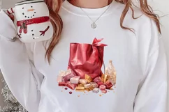 Holiday Shopping Clipart Sublimation, Christmas Shopping PNG Product Image 2
