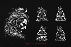 10 Bundle Dark Art Shiva God Hinduism Religion Meditation Product Image 3