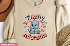 Totally Adorable PNG, Baby Animal Nursery Sublimation PNG Product Image 1