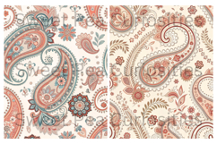 Shabby Chic, Paisley, Papers, Junk Journal Product Image 2