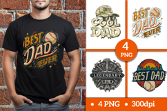 Father's Day Sublimation Design PNG/Father’s Day Print Set Product Image 2