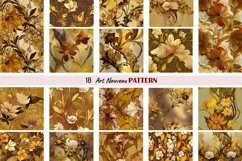 18 Vintage Art Nouveau Seamless Digital Paper For Download Product Image 2