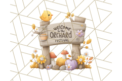 Woodland Apple Orchard Festival PNG Fall Clipart Product Image 2