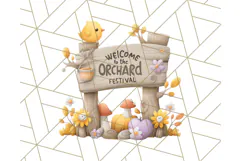 Woodland Apple Orchard Festival PNG Fall Clipart Product Image 2