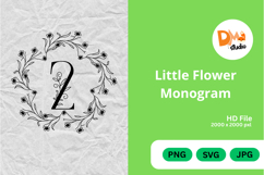 Little Flower Monogram Product Image 1
