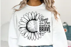 Home of the free because of the brave svg | Shirt Svg Product Image 1
