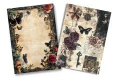 Butterfly Gothic Junk Journal Pages Product Image 2