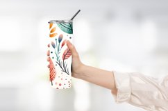 Abstract Shapes And Leaves Tumbler Wrap Sublimation Product Image 2