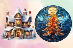 Christmas Owl Clipart, Christmas Owl Clipart Bundle Product Image 3