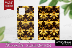 Bee Phone Case PNG - Honey Bee Case PNG Sublimation Product Image 1