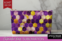 Bee Cosmetic Bag - Honey Bee Makeup Bag PNG Sublimation Product Image 1