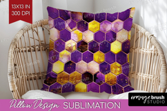 Bee Pillow Sublimation - Honey Bee Pillow Cover PNG Product Image 1