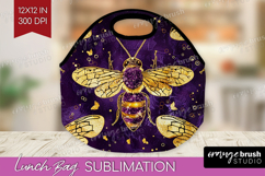 Bee Lunch Bag - Honey Bee Lunch Bug PNG Sublimation Product Image 1