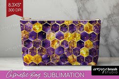 Bee Cosmetic Bag - Honey Bee Makeup Bag PNG Sublimation Product Image 1