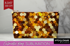 Bee Cosmetic Bag - Honey Bee Makeup Bag PNG Sublimation Product Image 1