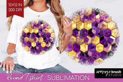 Bee Round Tshirt Background - Honey Bee PNG Sublimation Product Image 1
