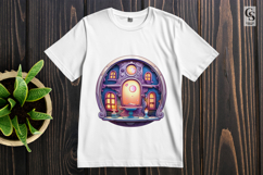 Magical Fairy House Clipart Sublimation PNG Product Image 2