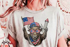 Patriotic USA Buffalo 250th Anniversary PNG Product Image 3