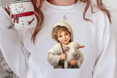 Christmas Baby Jesus Watercolor Clipart, Christmas Baby Jesu Product Image 2