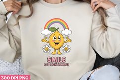 Smile It s Contagious PNG, Mental Health Sublimat Product Image 1