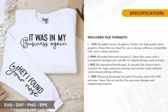 It Was In My Business again SVG - Sleeve T-Shirt Design Product Image 2