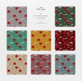 Christmas Patterns Santa Winter Print Digital Paper JPEG Product Image 2