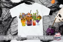 Halloween Sublimation Coffee and cocktails png Latte Product Image 4