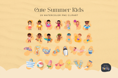 Cute Kids Summer Clipart Bundle Product Image 2