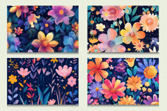 Magical Dreamy Flowers Cutting Boards sublimation Design Product Image 2