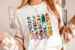 Summer Vibes PNG sublimation |Beach &amp; Summer PNG T-Shirt Product Image 9