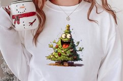 Funny Christmas Tree Sublimation Clipart, Christmas PNG Product Image 2