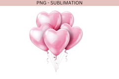 Valentine balloons png design for T-shirts Product Image 2