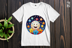 Cute Night Sky Stars Clipart Sublimation PNG Product Image 2