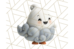 Cute Halloween Ghost Clipart Costume PNG, Halloween Png Product Image 2