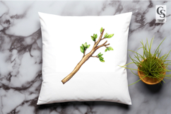 Watercolor Tree Branch Clipart Sublimation PNG Product Image 2