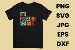 Retro Vintage It&#039;s Freezing Season, Winter Season SVG Product Image 2