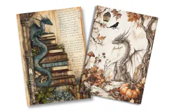 Enchanted Dragon Junk Journal Pages Product Image 2