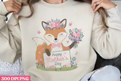 Happy mother's day PNG, Cute Animals Mothers Day Clipart PNG Product Image 1