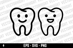 Molar tooth with a friendly smiling face Product Image 2