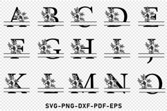 Monogram Split Letters SVG Laser Cut Files Product Image 2