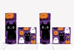 Cute Halloween Tumbler, Cartoon Ghost Tumbler Sublimation Product Image 2