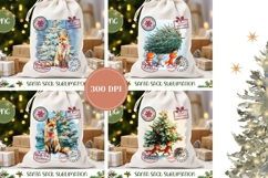 Christmas Animals Santa Sack, Winter Santa Sack Designs Product Image 2