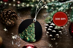 3D Christmas Ornament PNG, Christmas 3D Tree Ornament Product Image 2