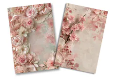 Vintage Blossom Junk Journal Pages Product Image 2