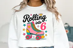 Rolling into 6 svg | Svg Files for Cricut | Shirt Svg Product Image 1